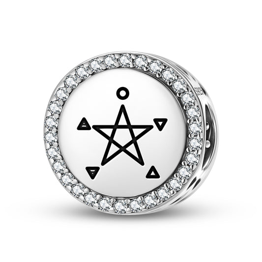 The Five Elements Wicca Symbols Charm
