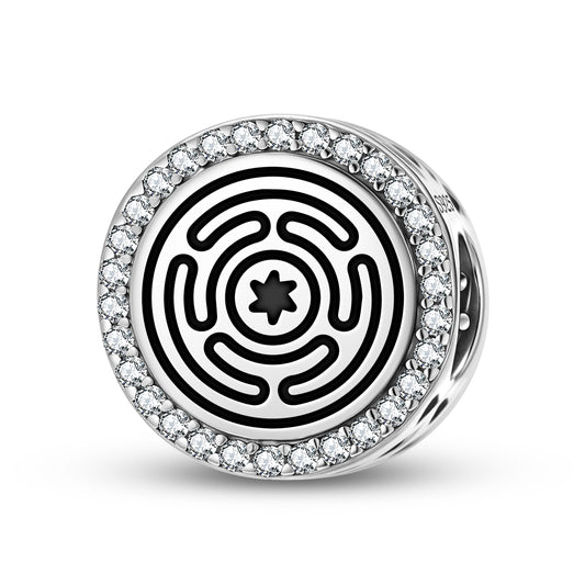 Hecate's Wheel Wicca Symbols Charm