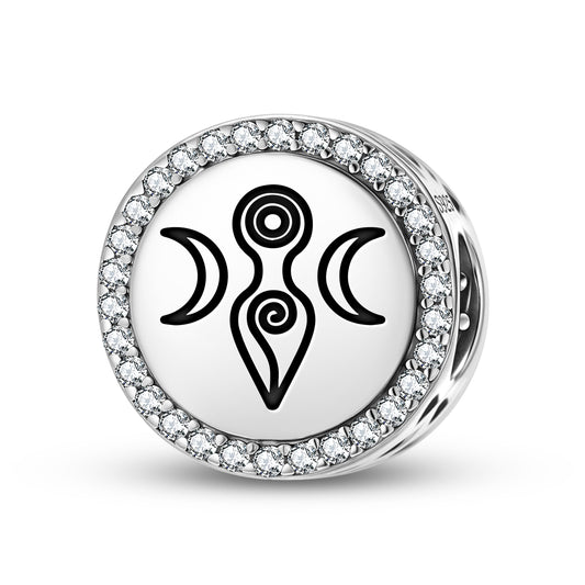 Moon Goddess Wicca Symbols Charm