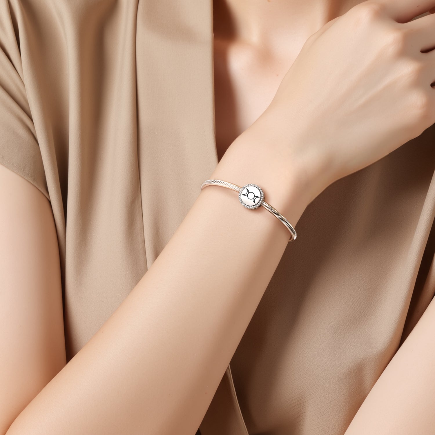 Triple Goddess Wicca Symbols Charm