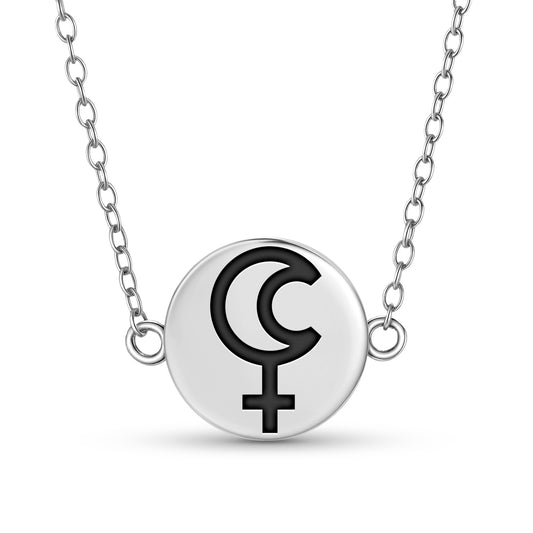 Lilith Astrology Symbols Necklace