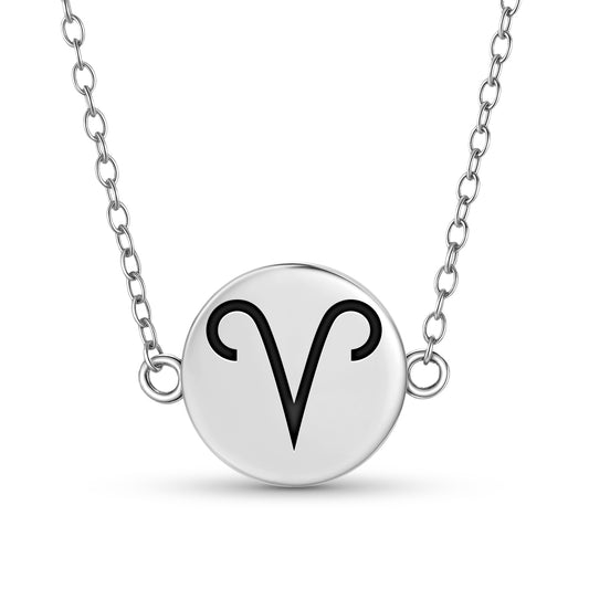 Aries Astrology Symbols Necklace