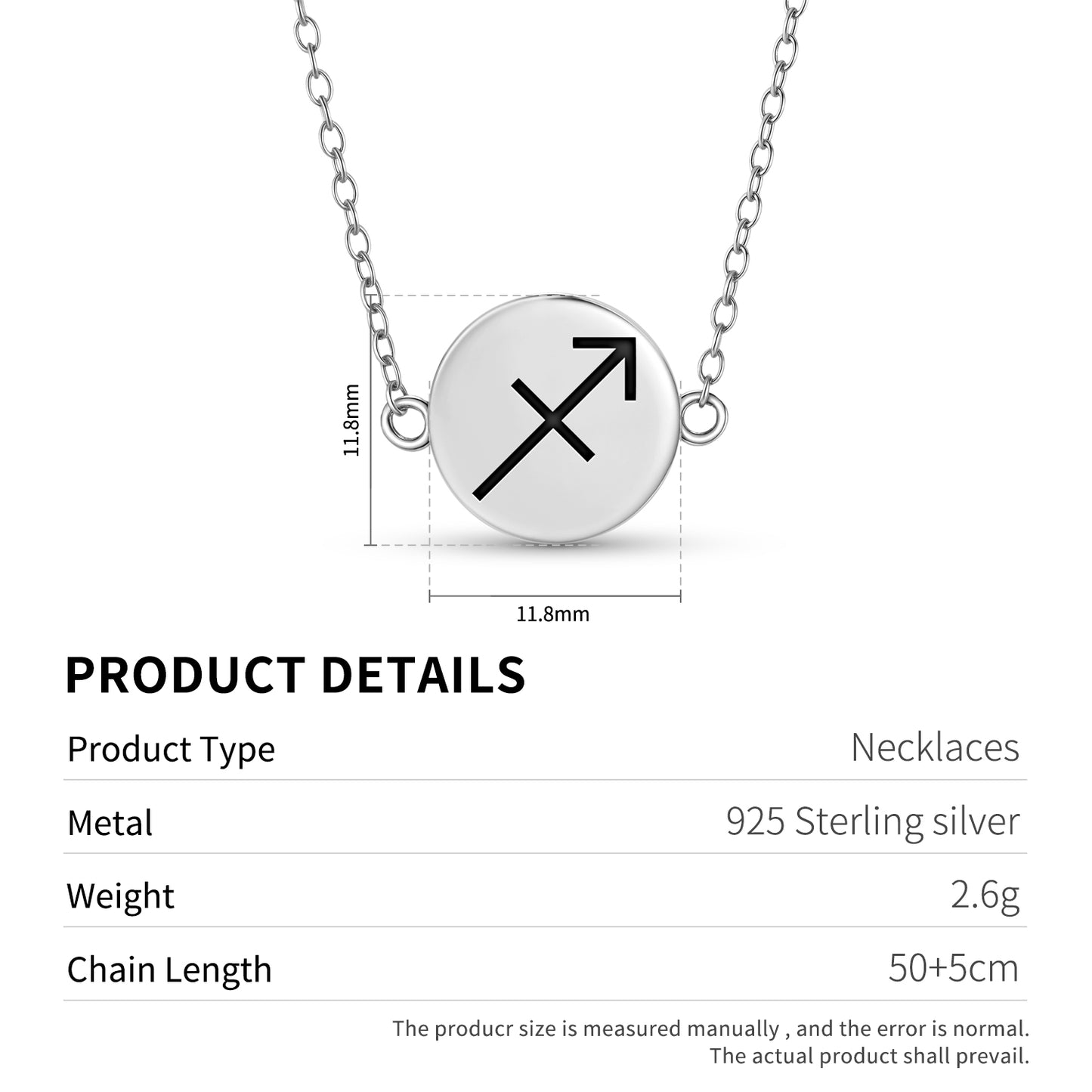 Sagittarius Astrology Symbols Necklace