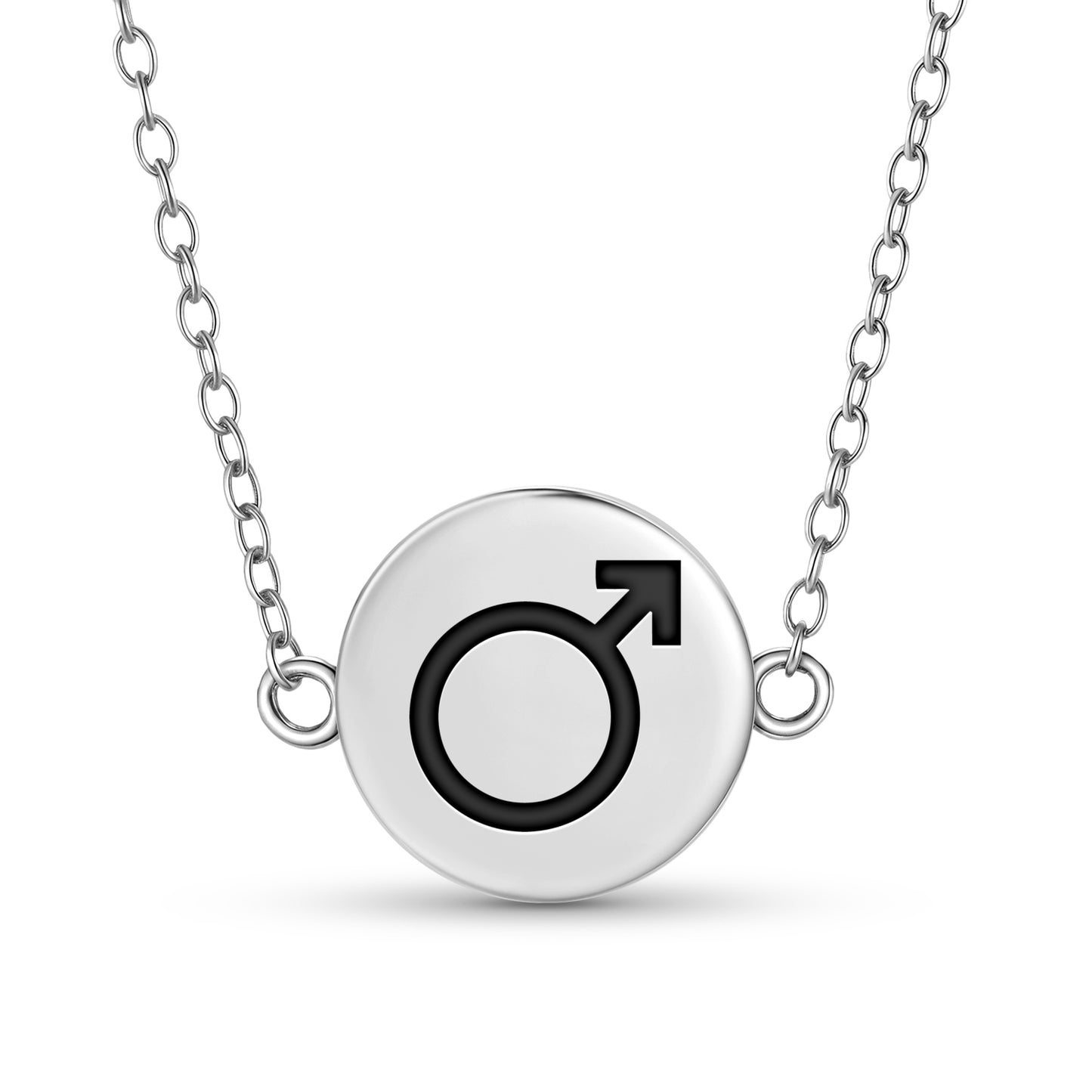 Mars Astrology Symbols Necklace