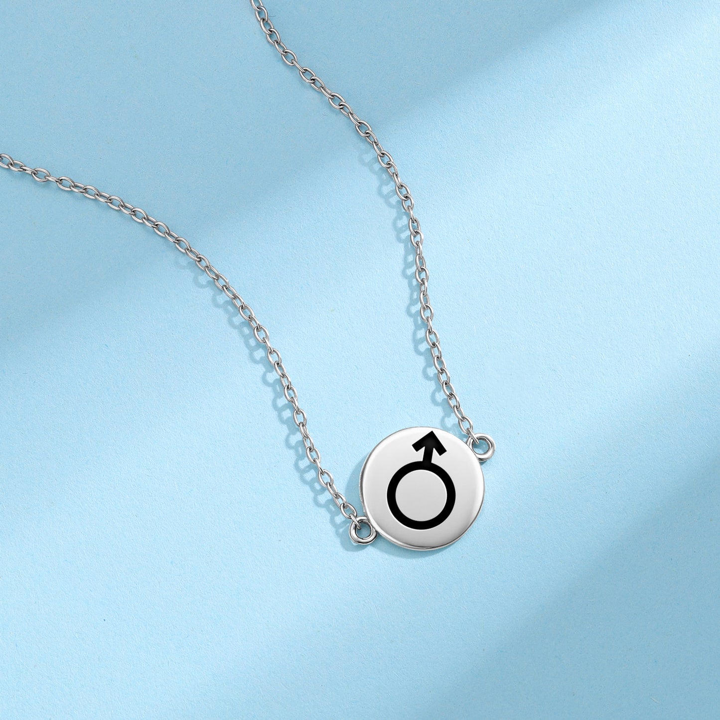 Mars Astrology Symbols Necklace