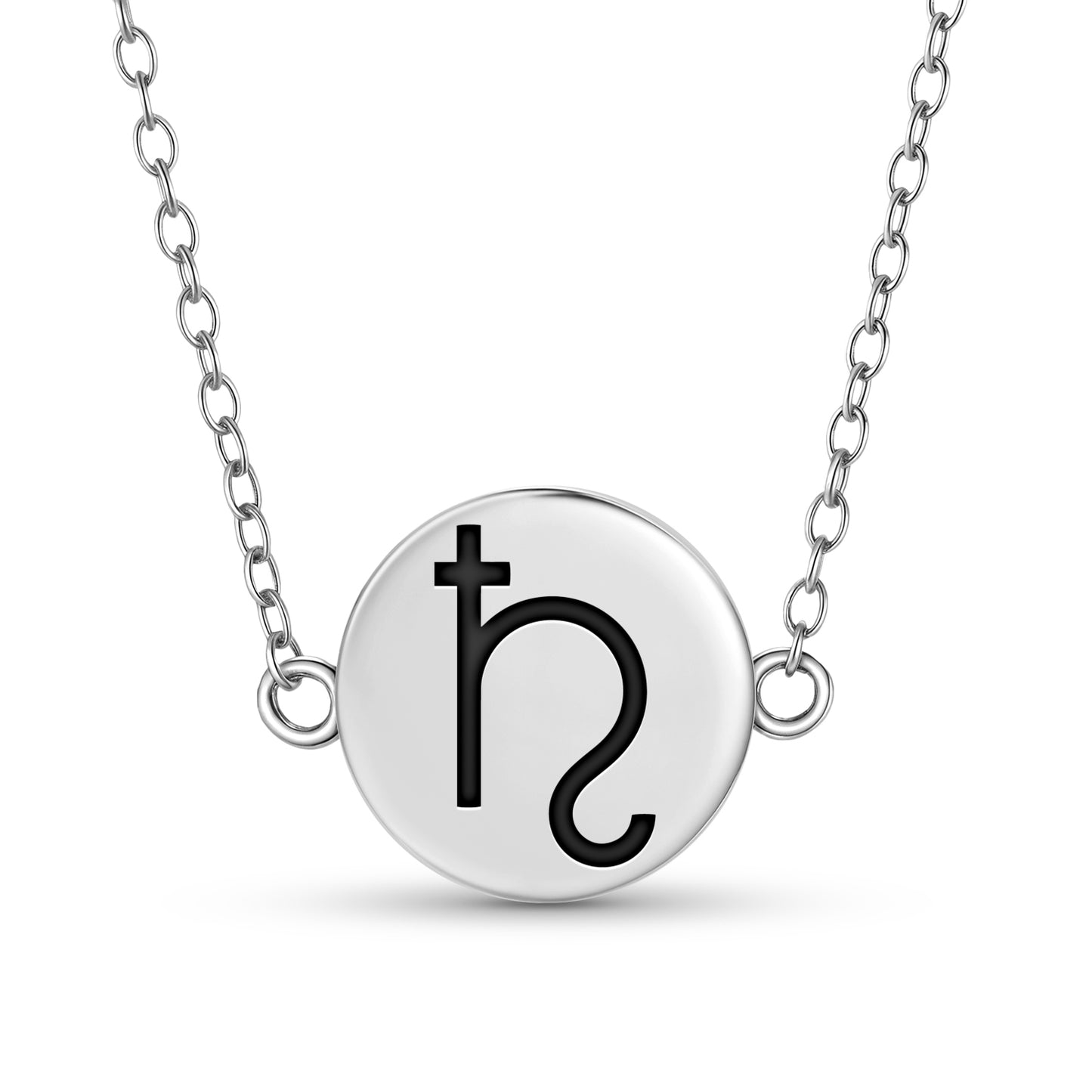 Saturn Astrology Symbols Necklace