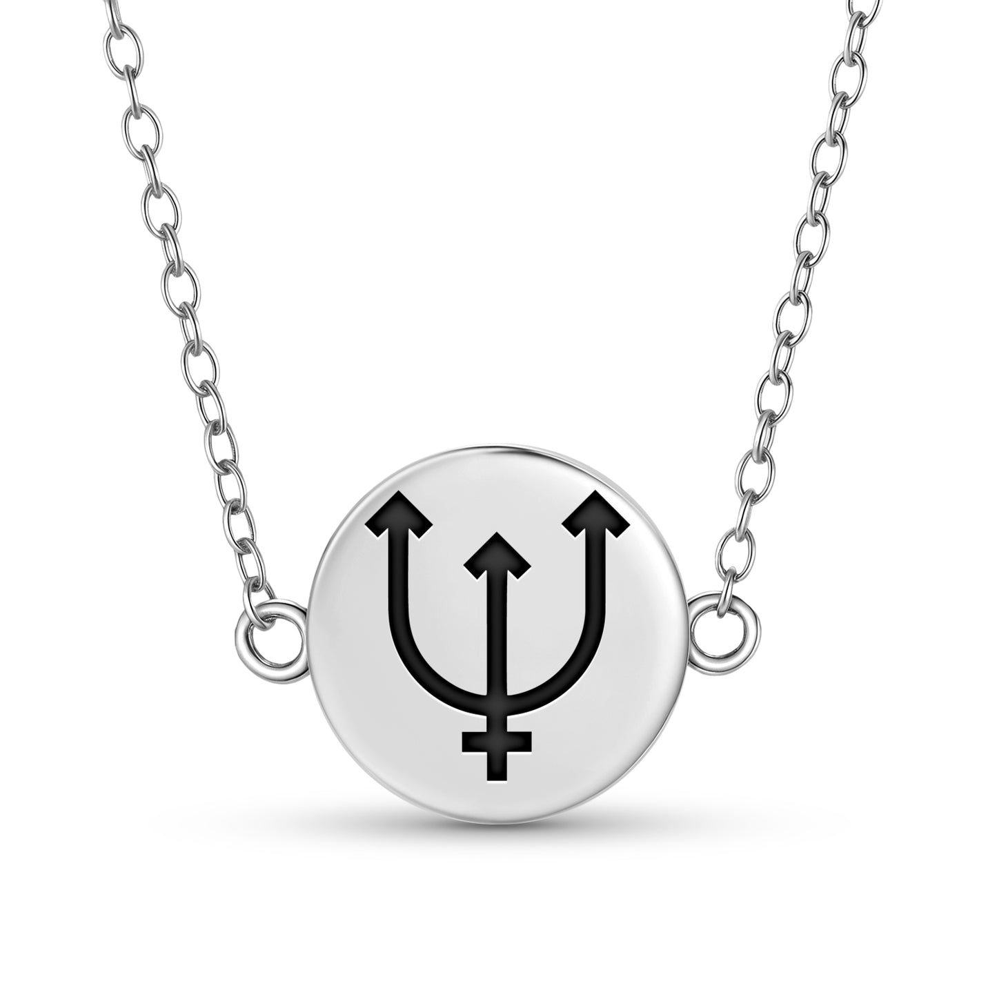 Neptune Astrology Symbols Necklace