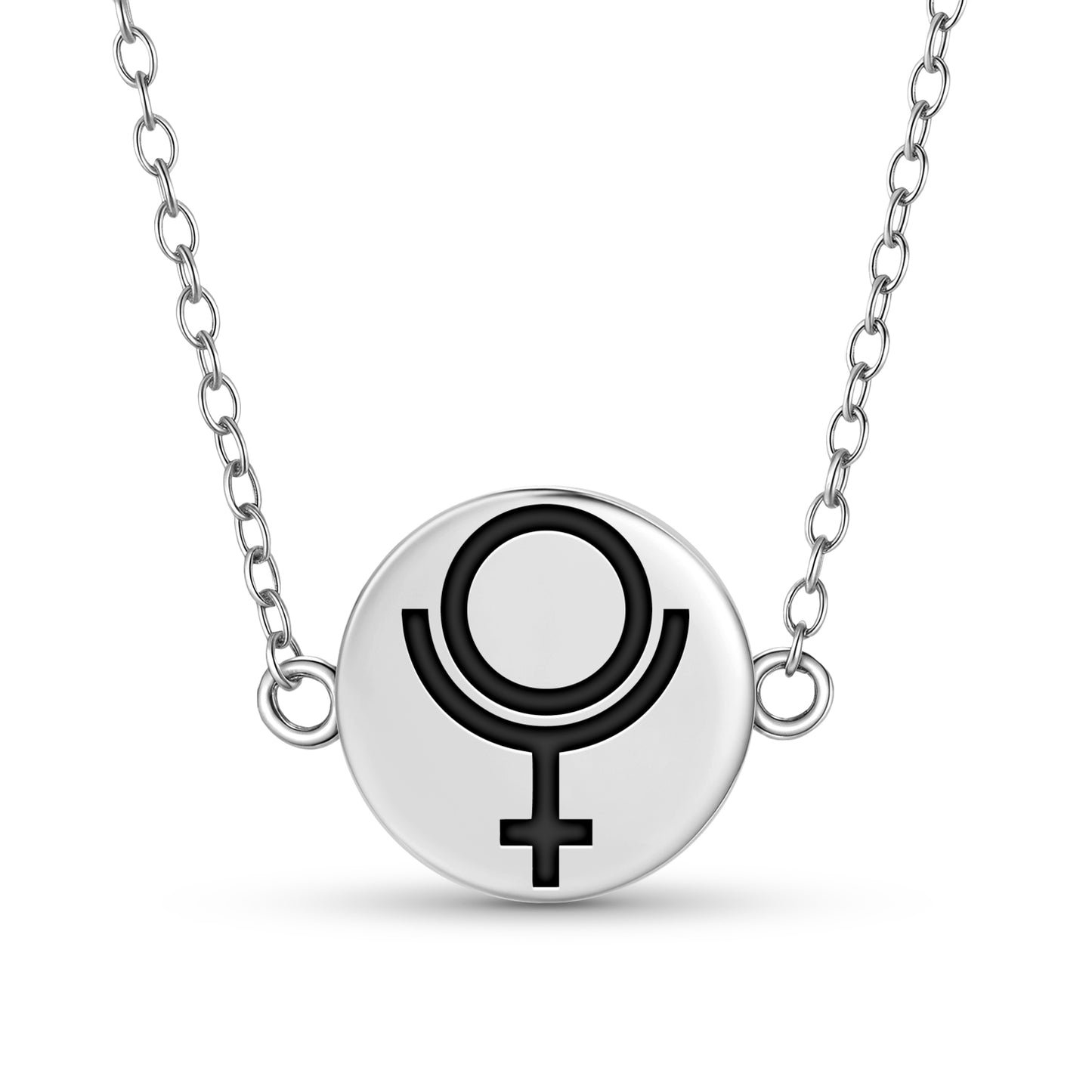 Pluto Astrology Symbols Necklace