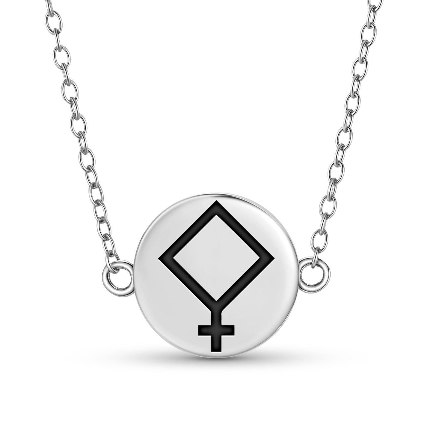 Pallas Astrology Symbols Necklace