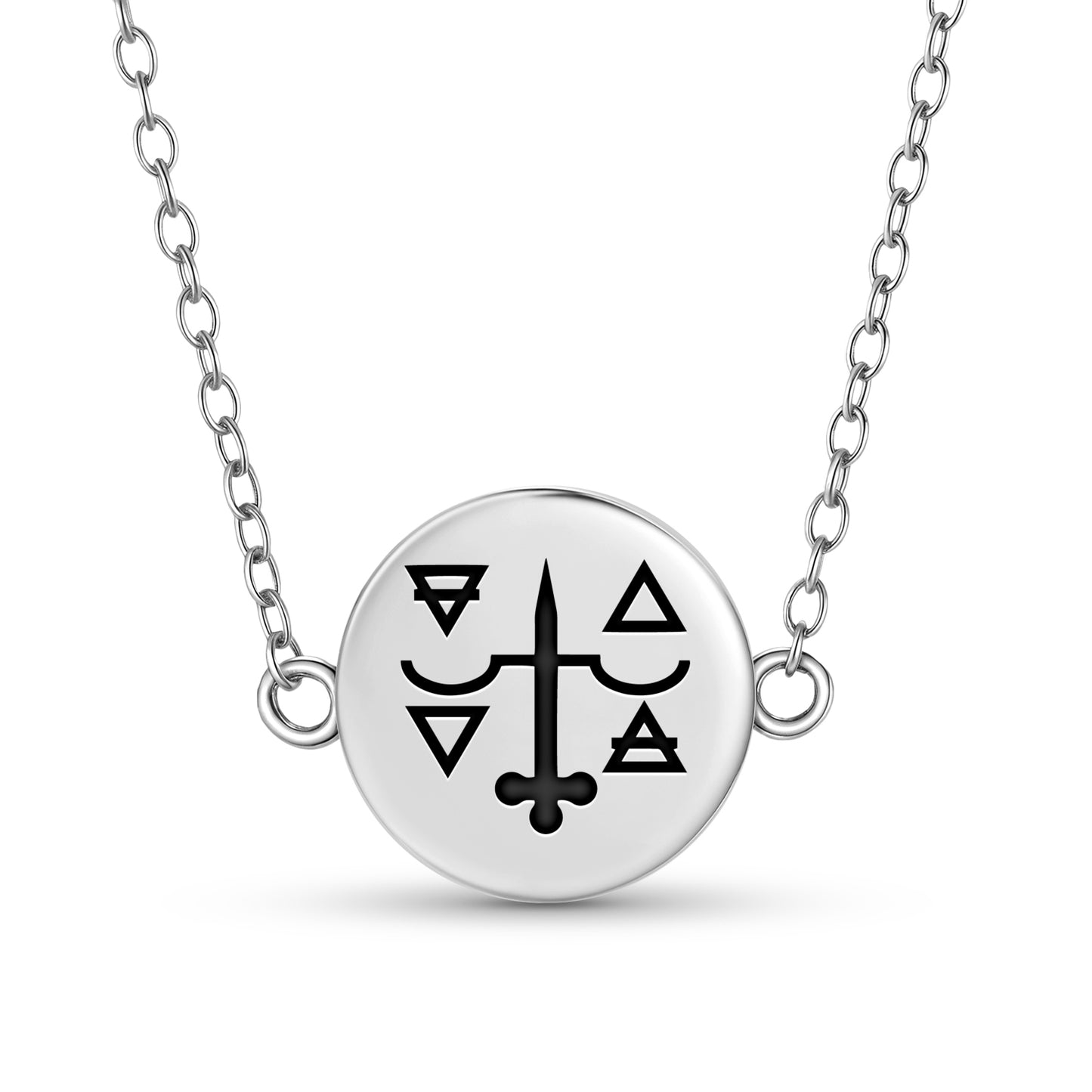 The Justice Tarot Symbols Necklace