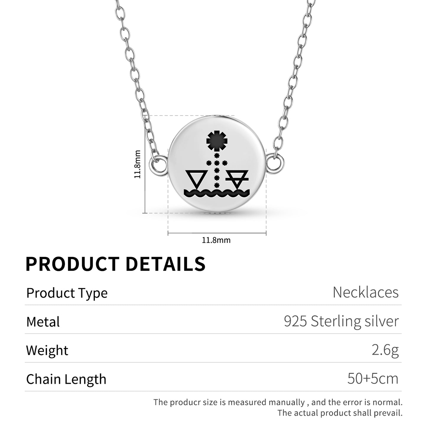 The Star Tarot Symbols Necklace