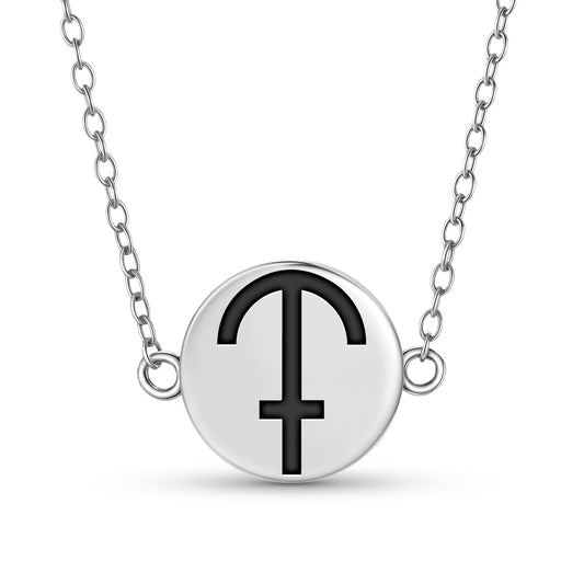 Chronos Greek Mythology Symbols Necklace
