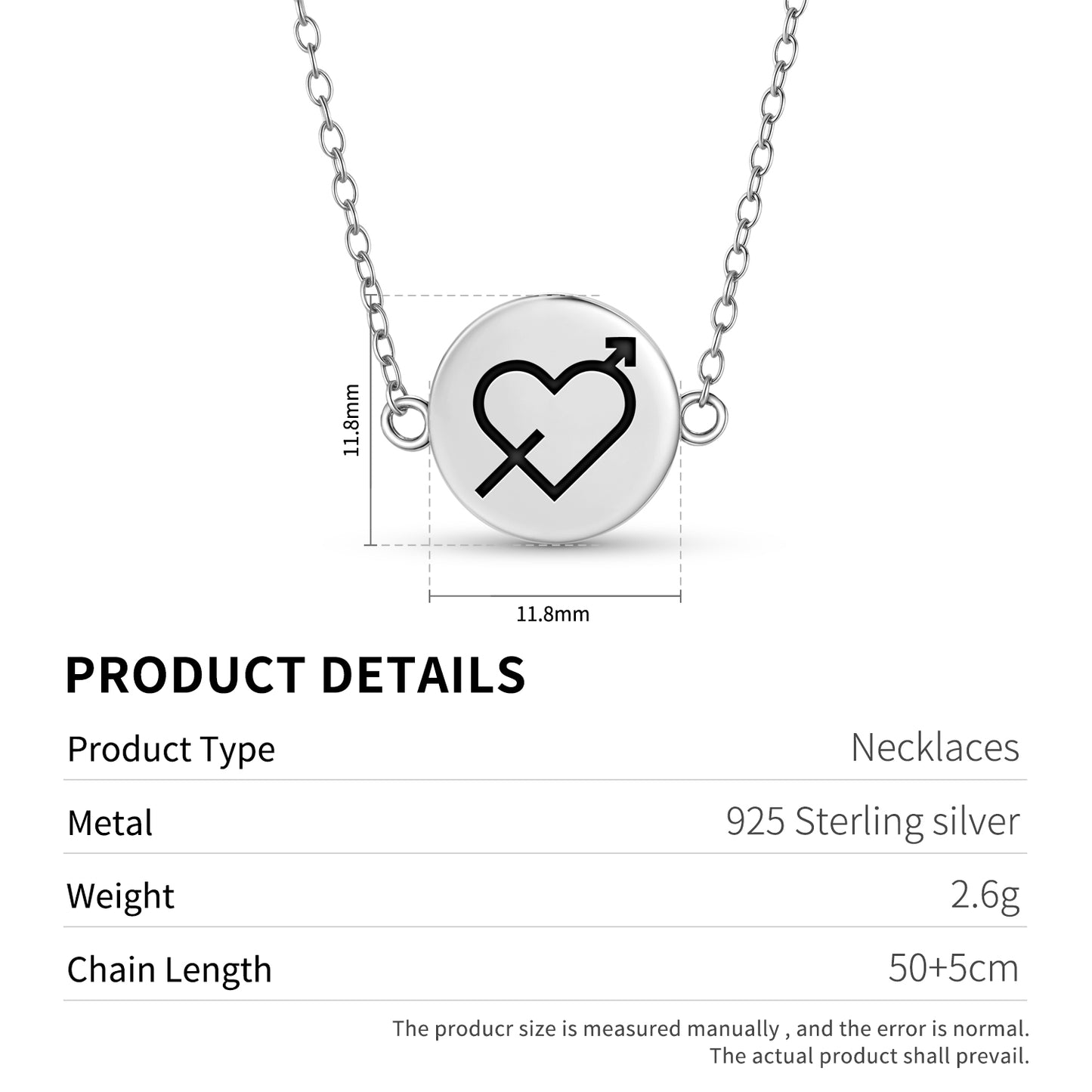 Eros – Cupid Greek Mythology Symbols Necklace