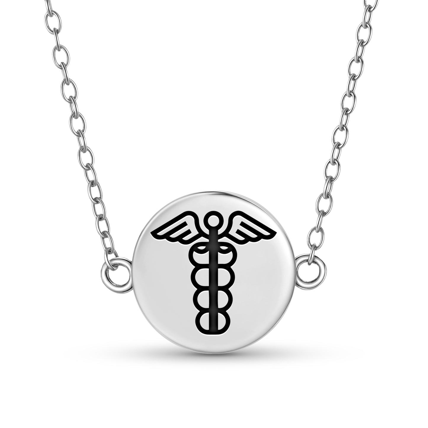Mercury Greek Mythology Symbols Necklace