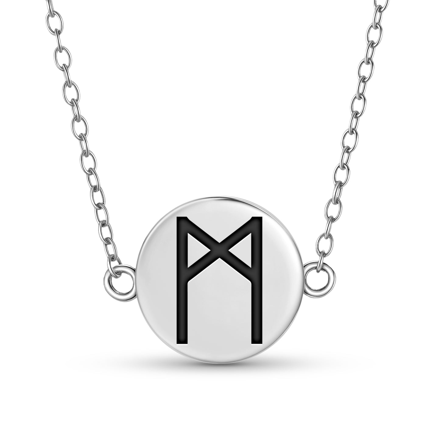 Mannaz Norse Runes Symbols Necklace