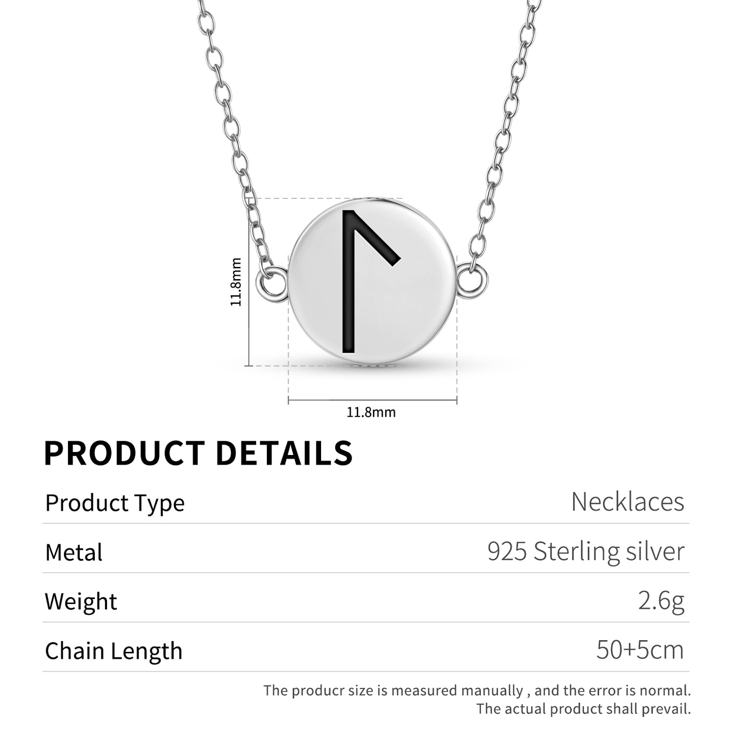 Laguz Norse Runes Symbols Necklace