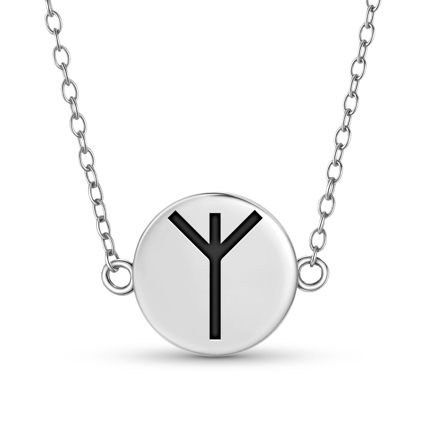 Algiz Norse Runes Symbols Necklace