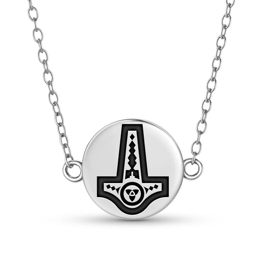 Mjolnir Norse Symbols Necklace
