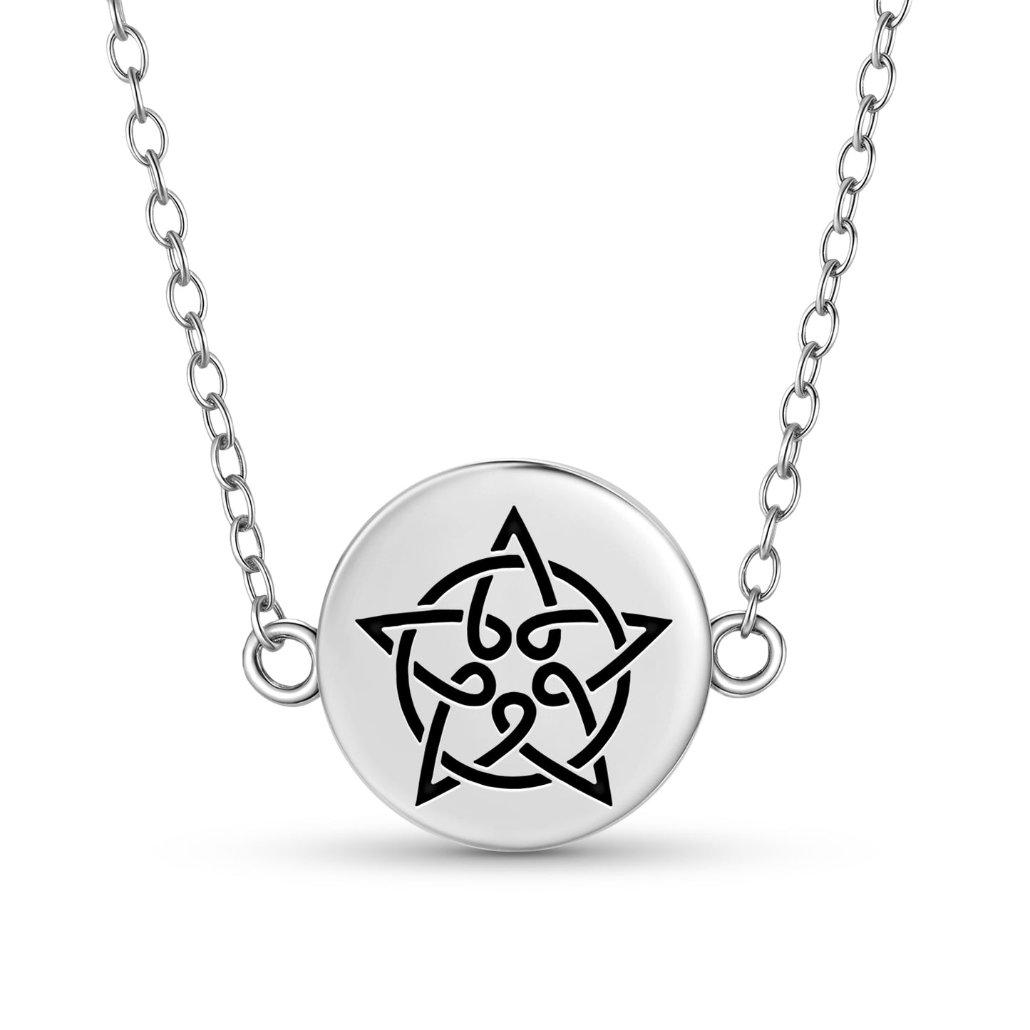 Celtic Five Star Knot  Necklace