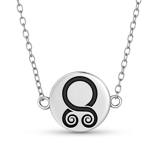 Troll Cross Symbol  Necklace