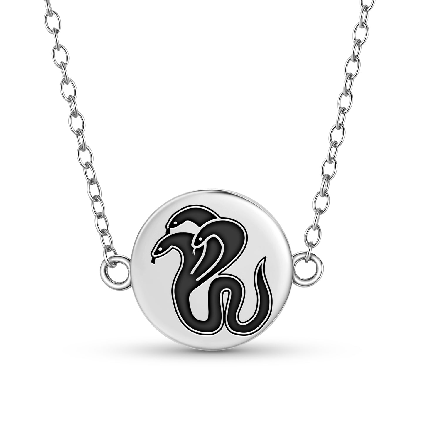 Three headed snake  Necklace