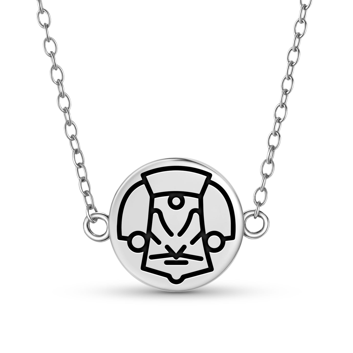 Mayan mask Mayan Symbols Necklace