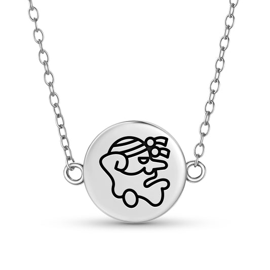 Ek Chuah Mayan Symbols Necklace
