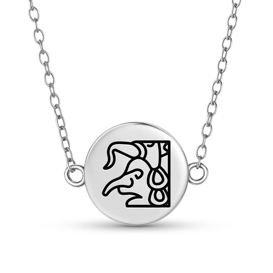 Chaac Mayan Symbols Necklace