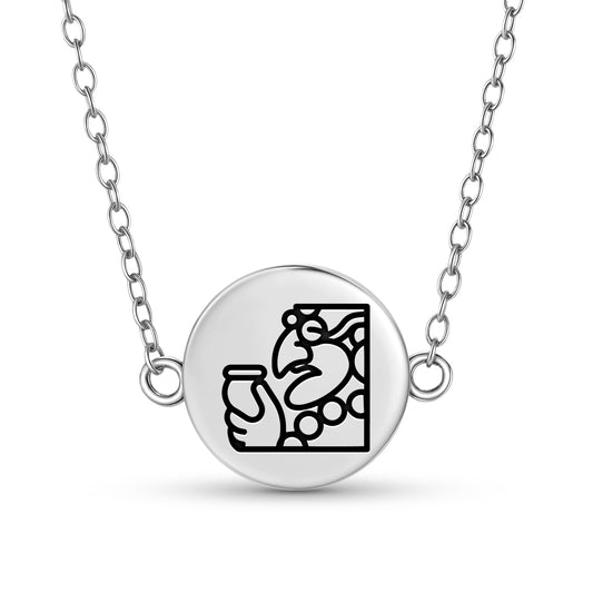 Itzamna Mayan Symbols Necklace