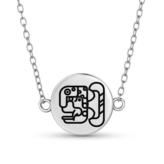 Jaguar house of Xibalba Mayan Symbols Necklace