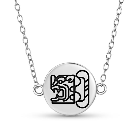 Bat house of Xibalba Mayan Symbols Necklace