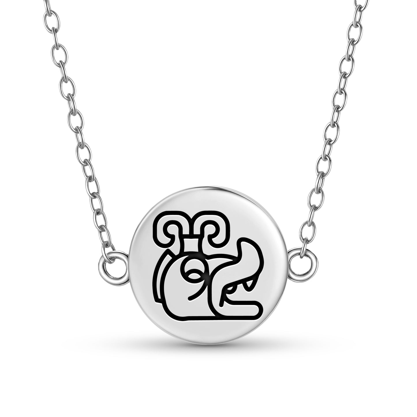 Huracan Mayan Symbols Necklace
