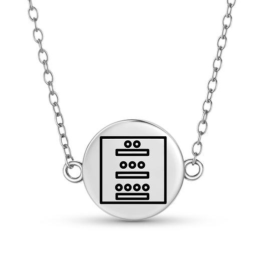 The Mayan Numbers Mayan Symbols Necklace
