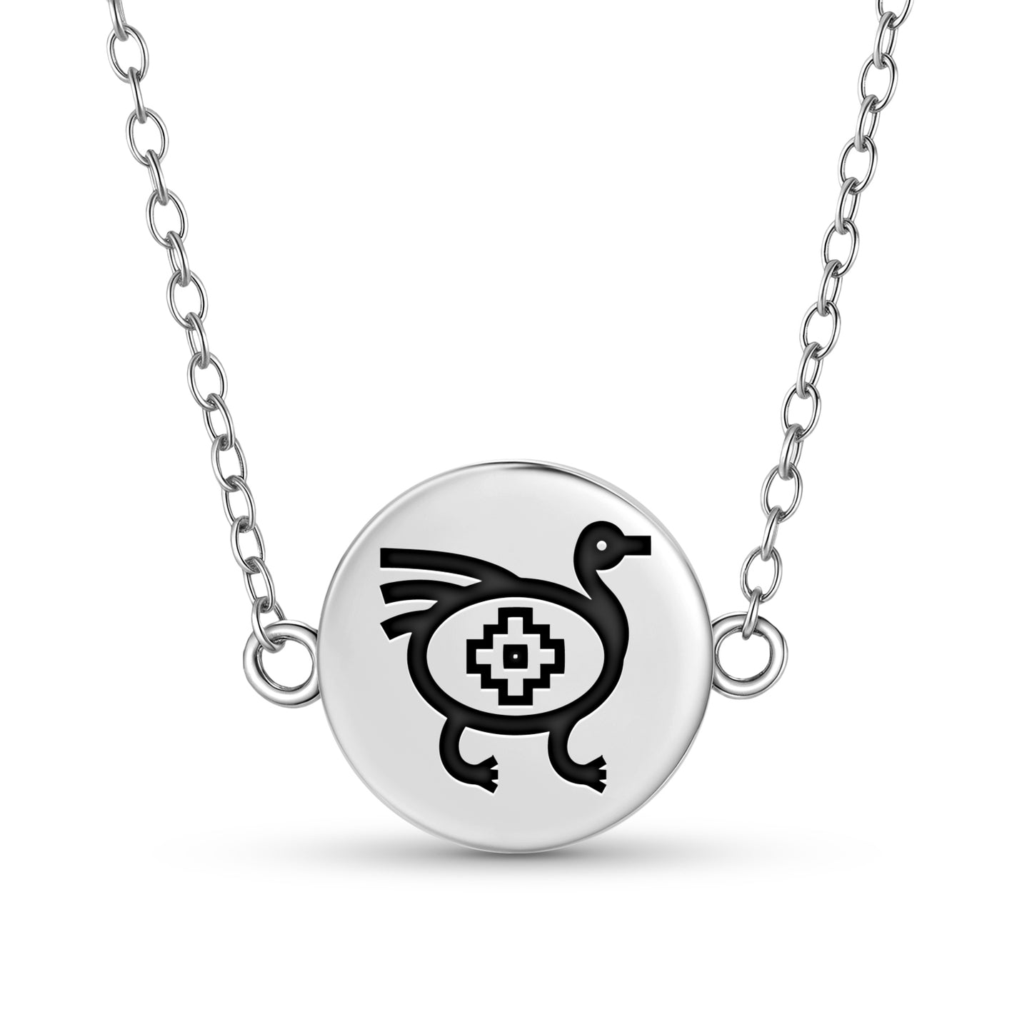 Ñandú Mapuche Symbols Necklace