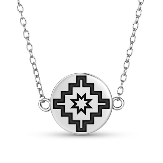 Bandera de Leftraru Mapuche Symbols Necklace