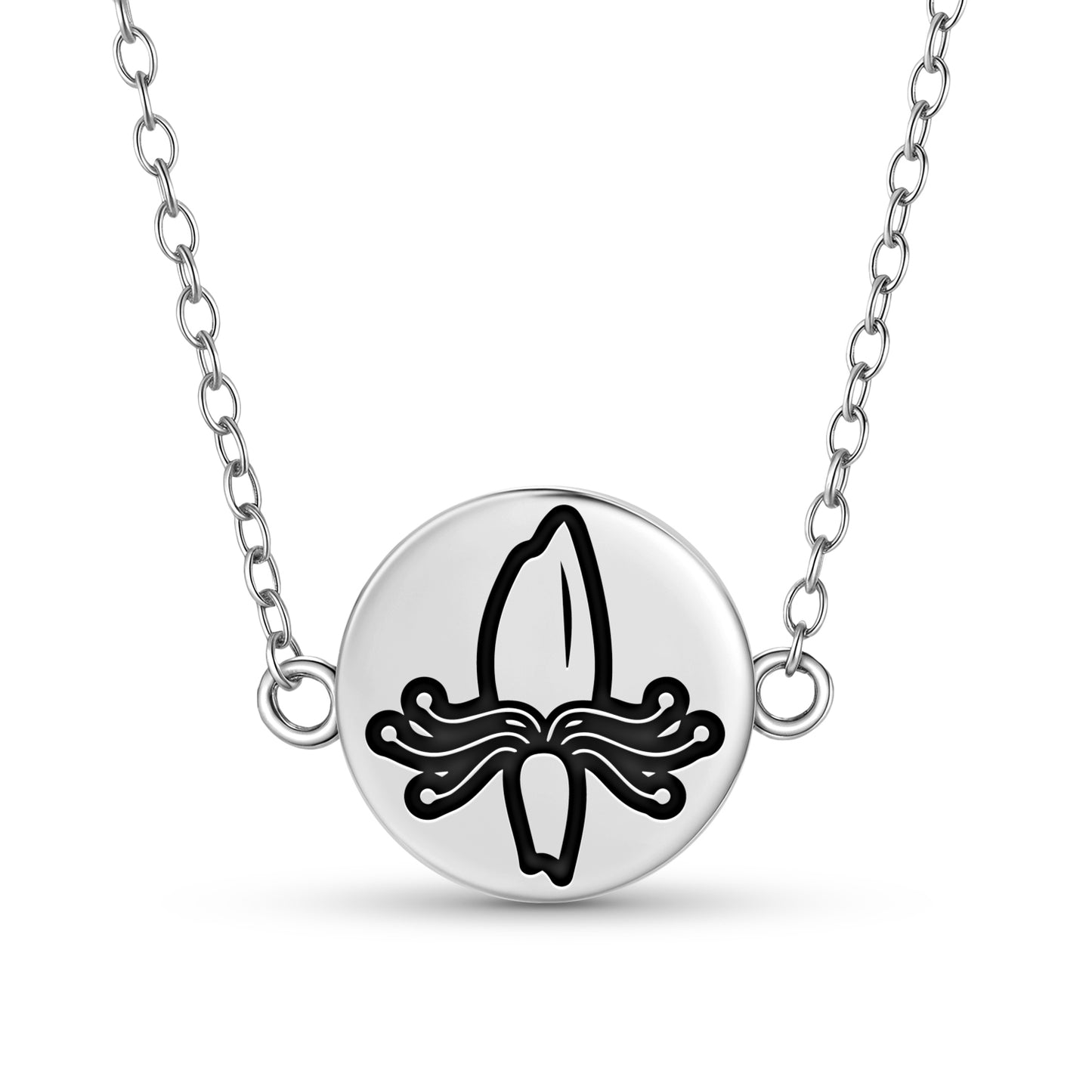 Honeysuckle Flowers Symbols Necklace