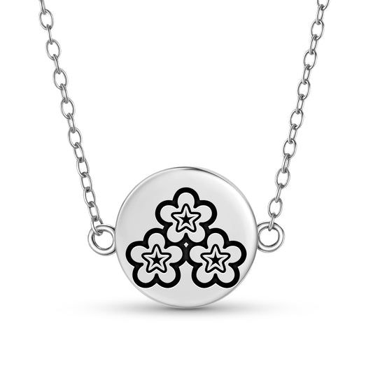 Heliotrope Flowers Symbols Necklace