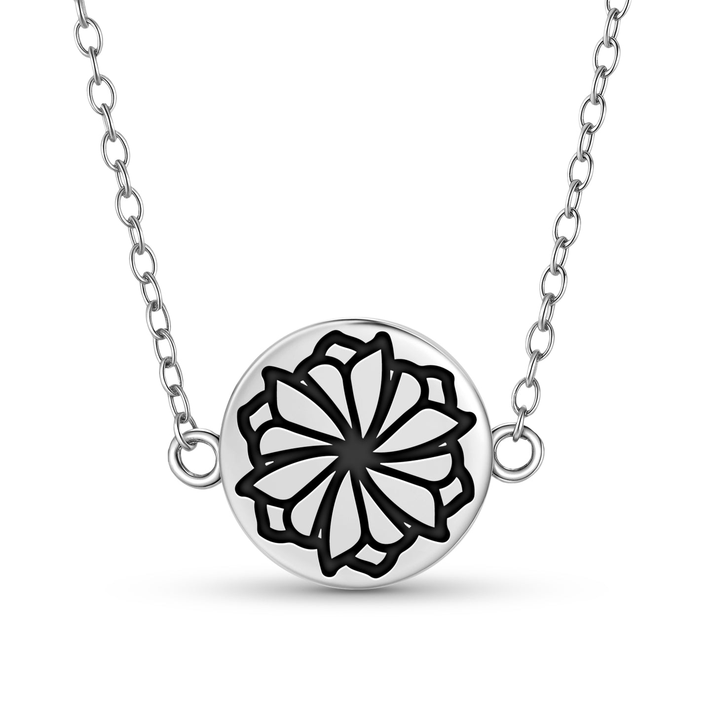 Cornflower Flowers Symbols Necklace