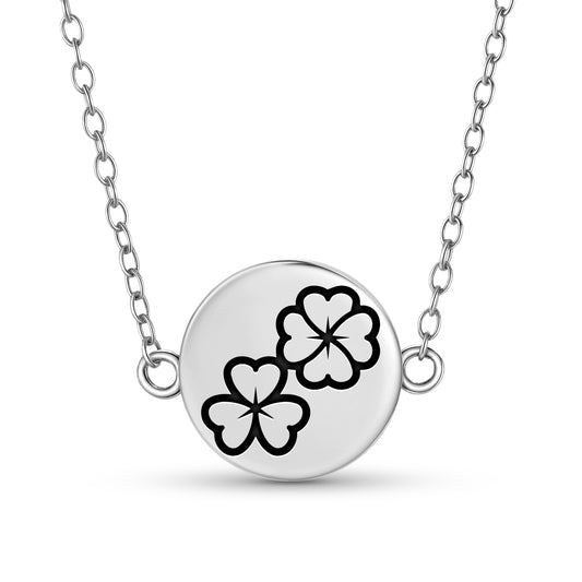 Clover Flowers Symbols Necklace