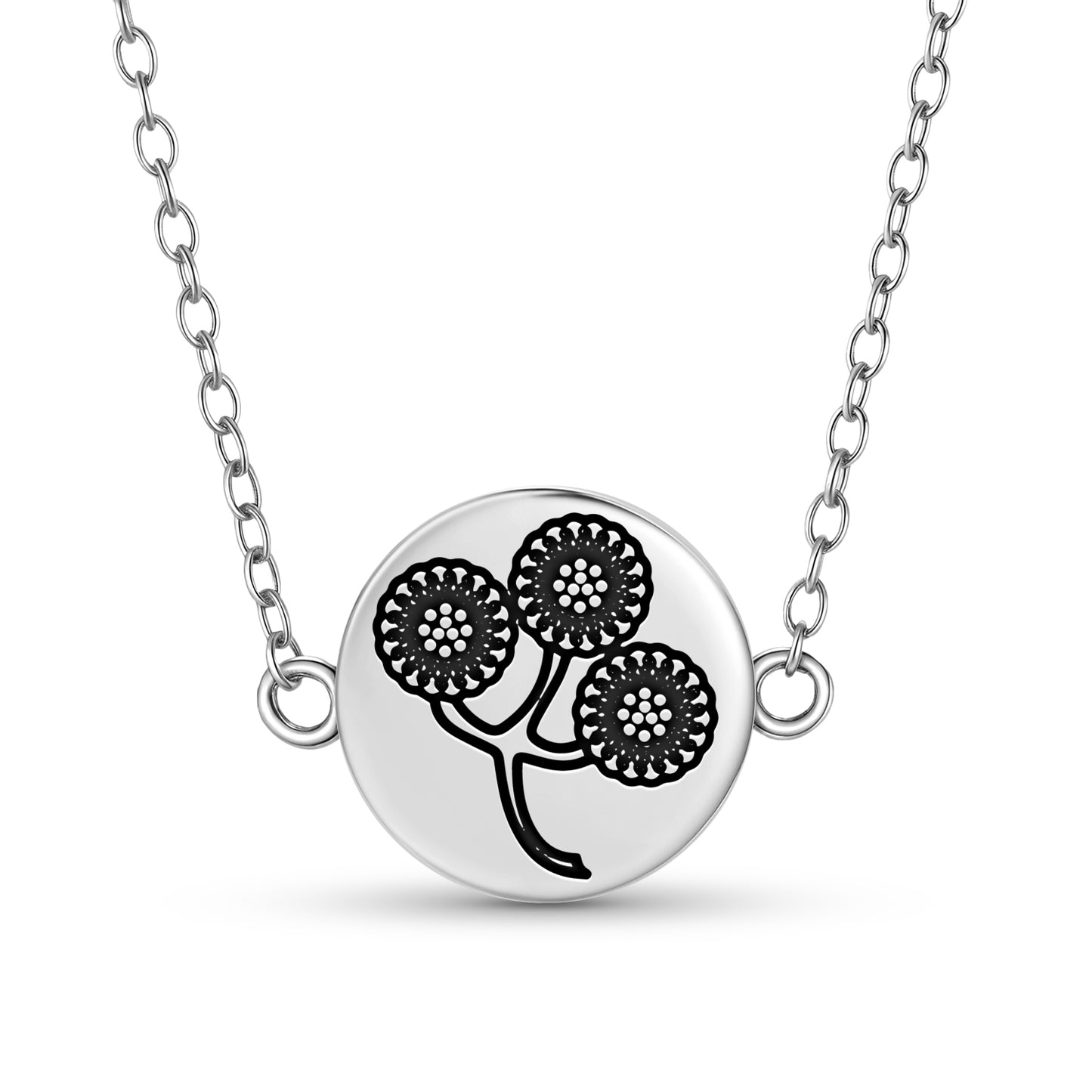 Tansy Flowers Symbols Necklace