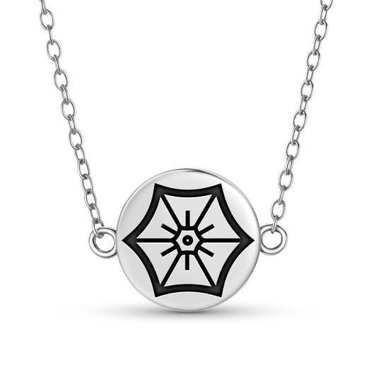 Morning Glory Flowers Symbols Necklace