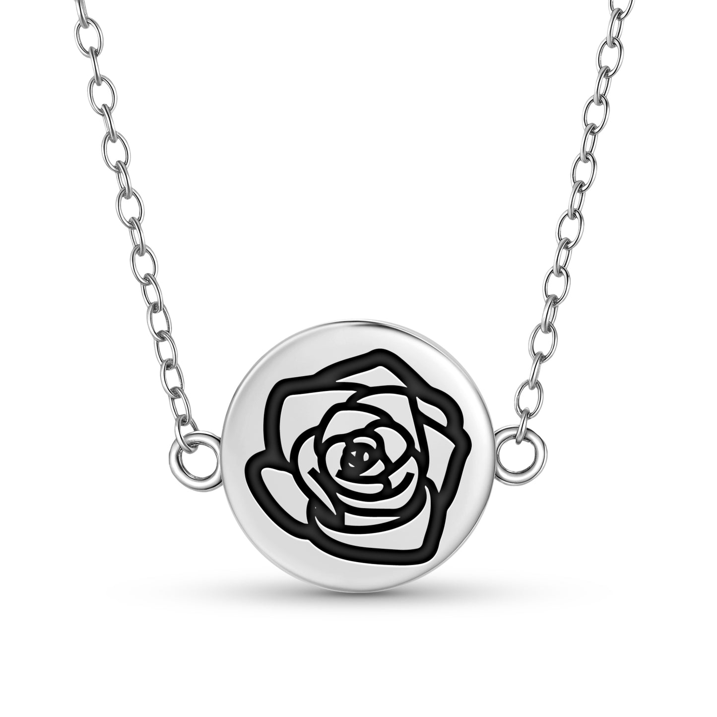 Rose Flowers Symbols Necklace