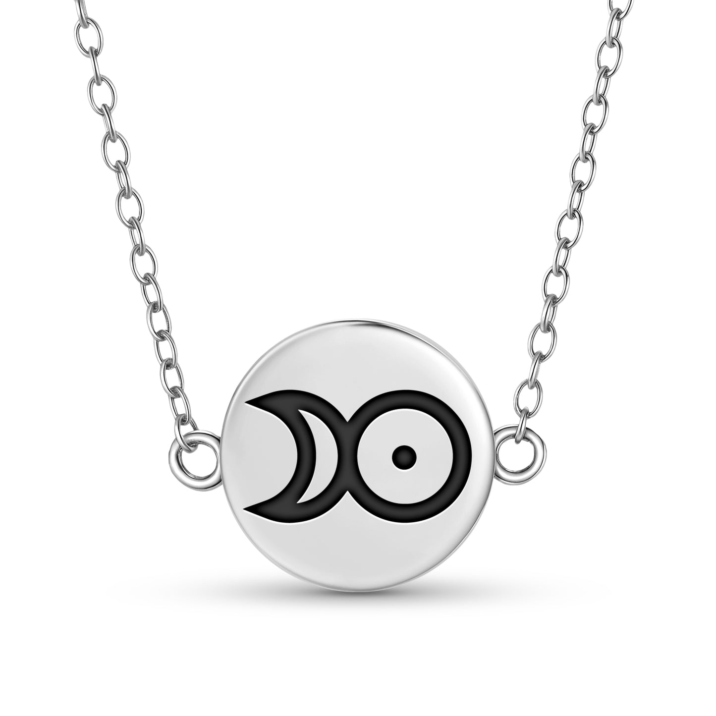Platinum Alchemy Symbols Necklace