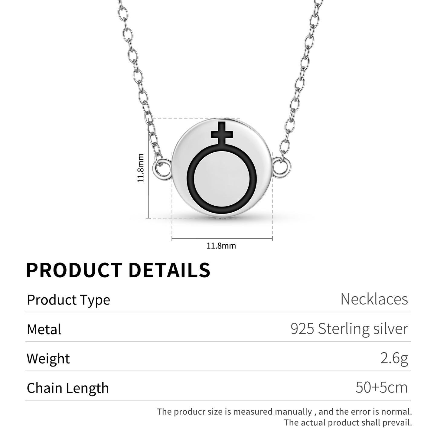 Antimony Alchemy Symbols Necklace