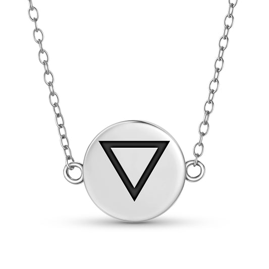 Water Alchemy Symbols Necklace