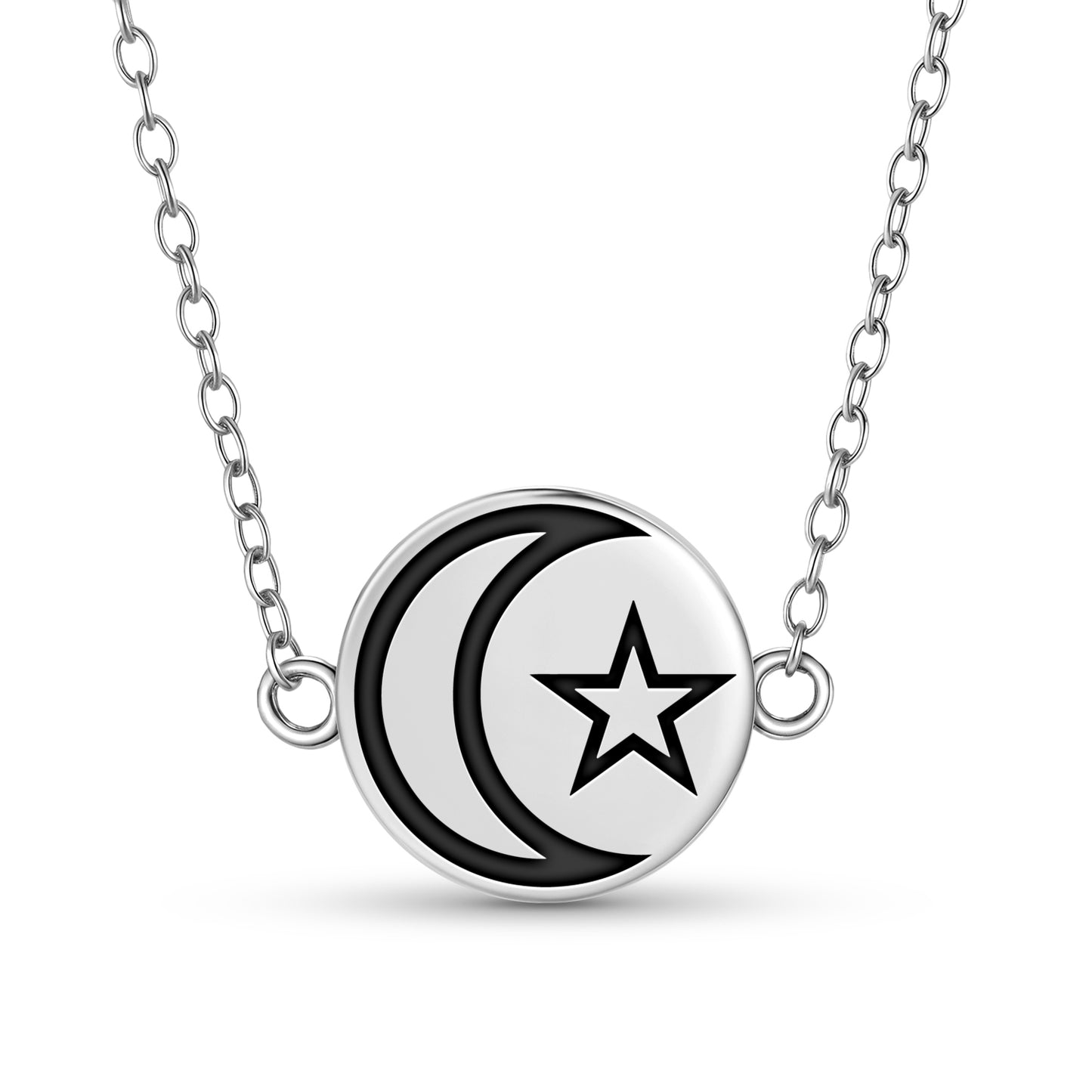Star and crescent Islam Symbols Necklace