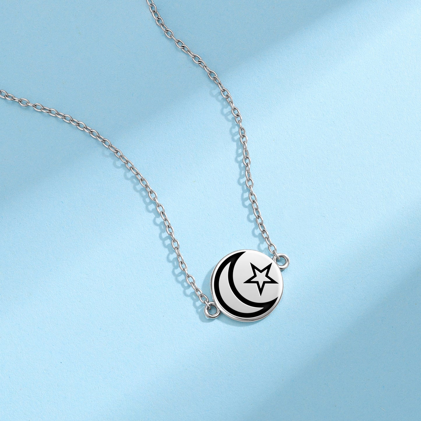Star and crescent Islam Symbols Necklace