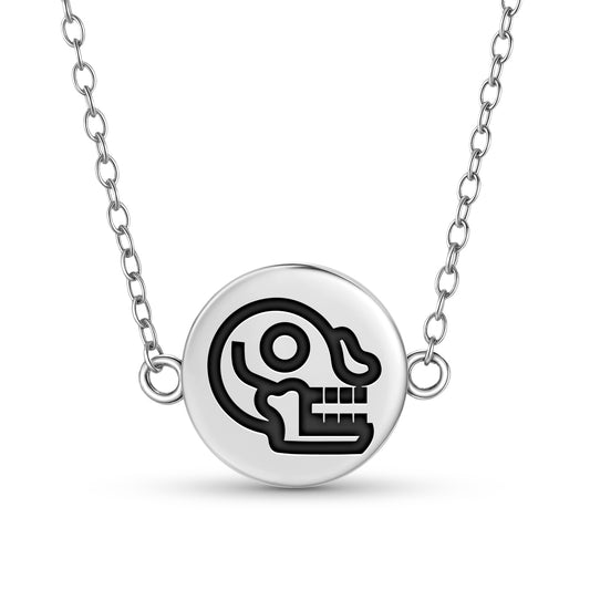 Miquiztli Aztec Symbols Necklace