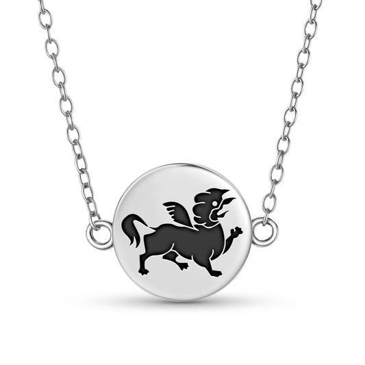 Garuda lion – The Three Victorious Creatures of Harmony Buddhist Symbols Necklace