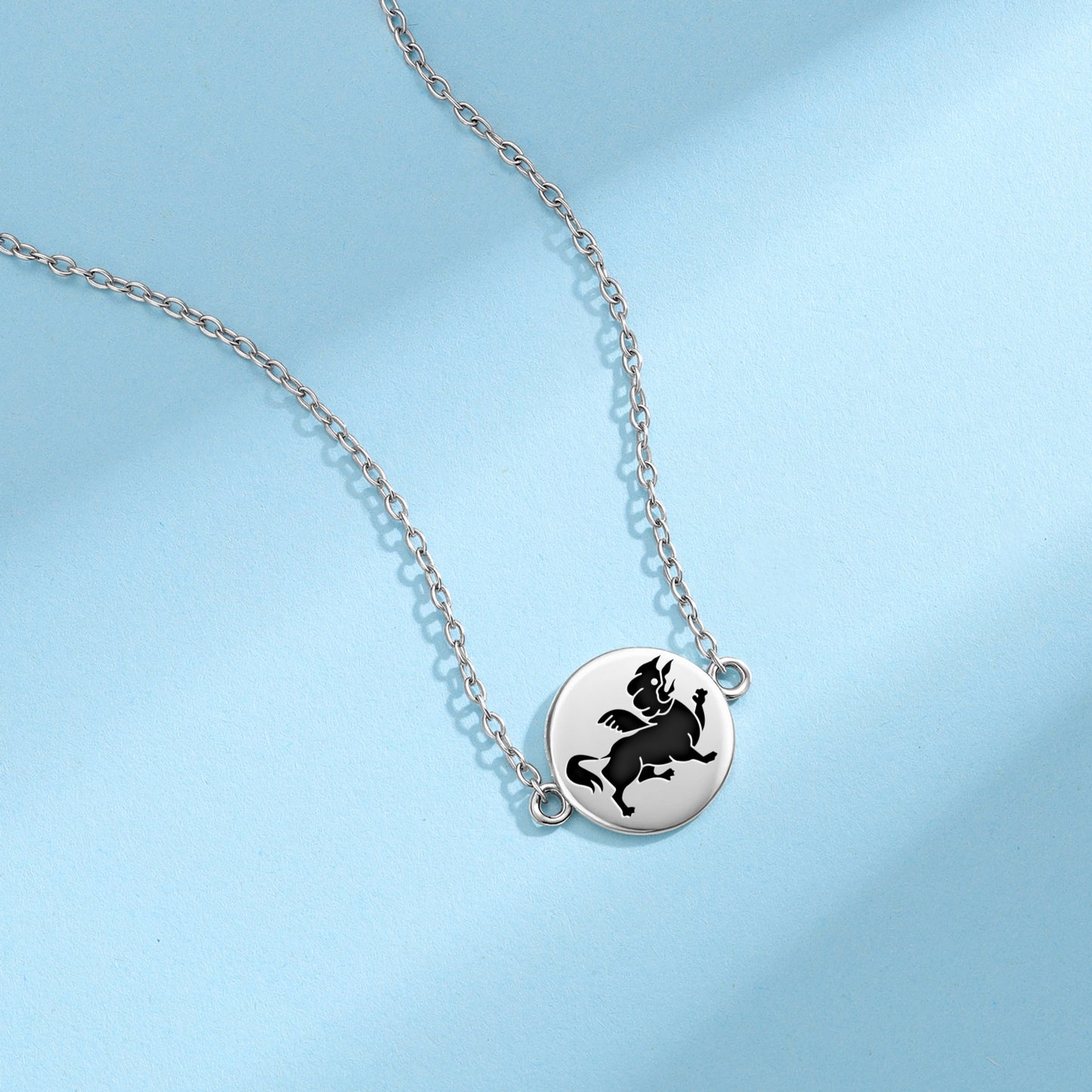 Garuda lion – The Three Victorious Creatures of Harmony Buddhist Symbols Necklace